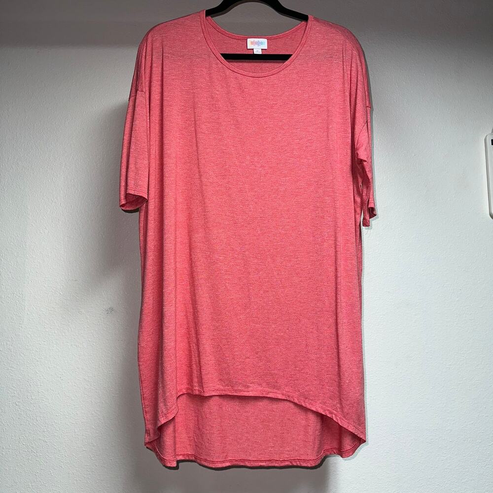 LuLaRoe Irma Coral Heathered Sz M